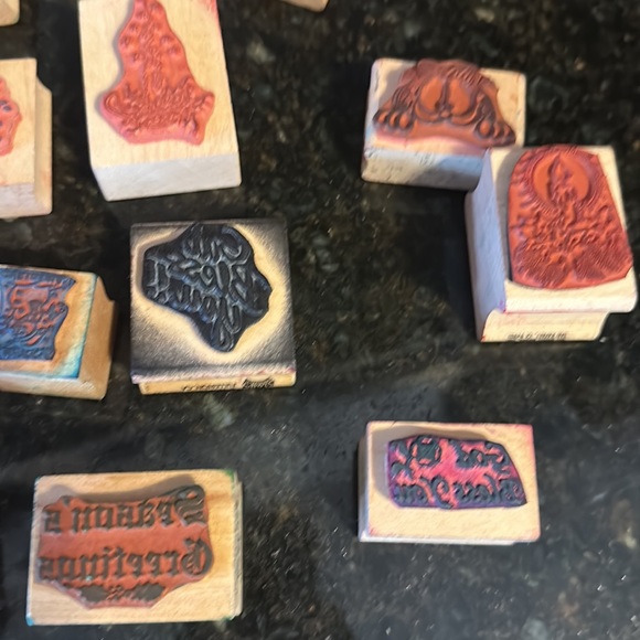 Ink Stamp lot Christmas Garfield Stamps crafting - Picture 9 of 11